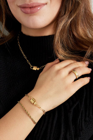 Cadenas pour bracelet à maillons - doré h5 Image2